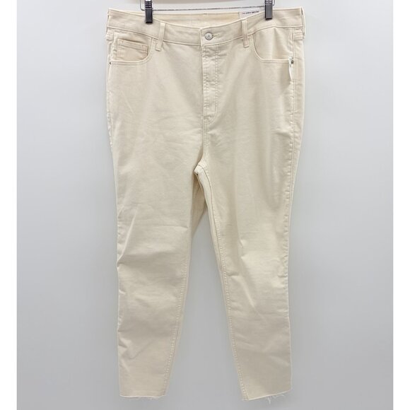 Old Navy Womens Size 16 Extra High Rise Rockstar Super Skinny Jeans in Ecru $45 - Picture 3 of 12